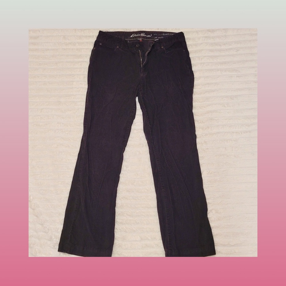 Eddie Bauer Women's Brown Boot Cut Corduroy Jeans